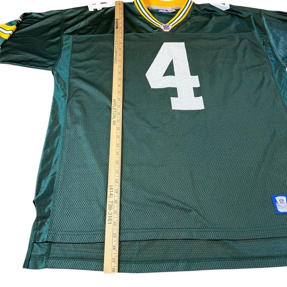 Vintage Green Bay Packers Brett Favre #4 NFL x Reebok Jersey 2XL - Picture 4 of 7